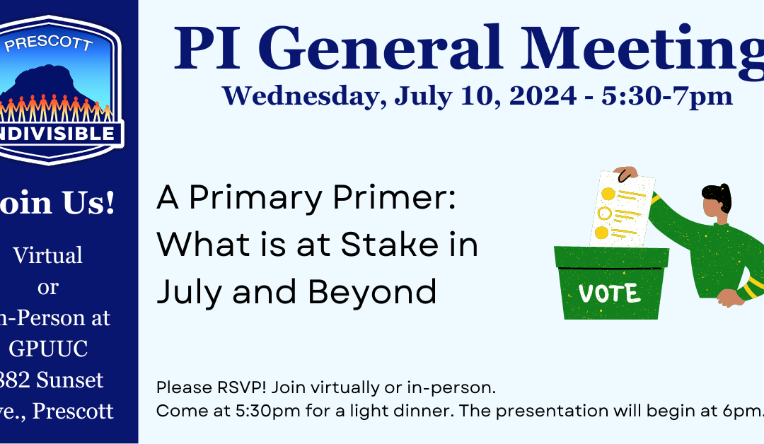 PI General Meeting: Wednesday July 10!