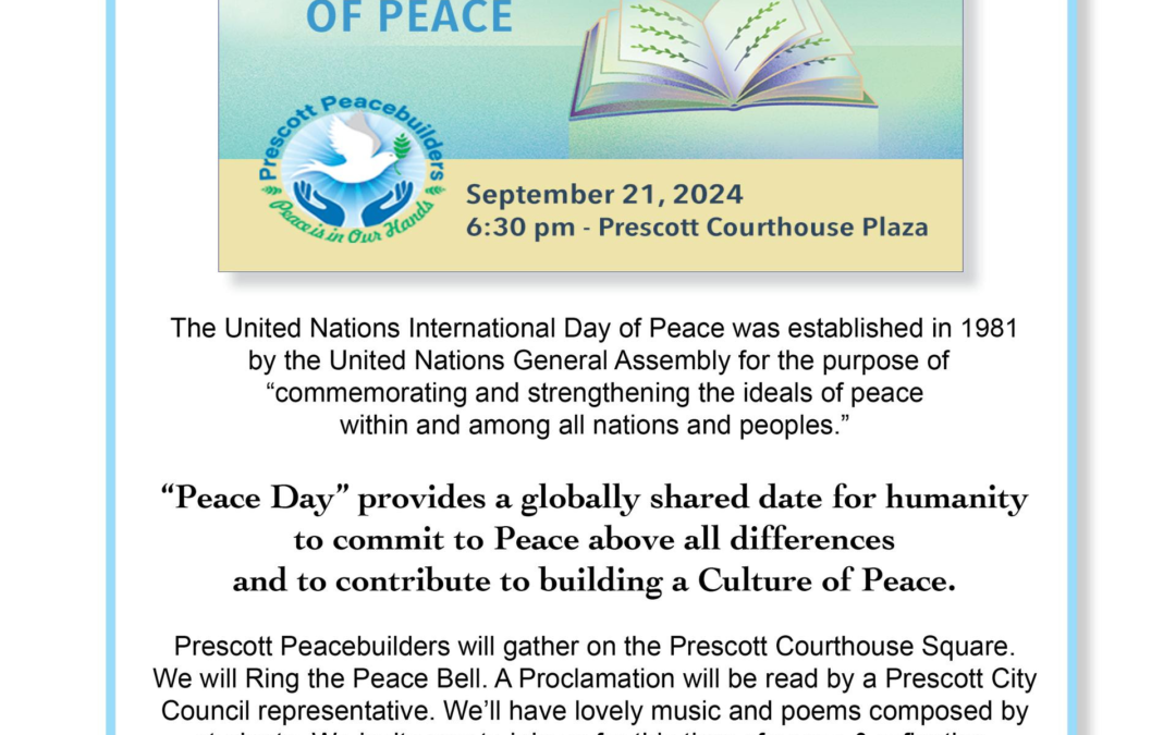 Day of Peace Event: 9/21/24