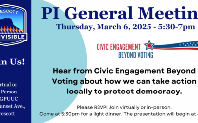 PI General Meeting: Thursday March 6 @ 5:30