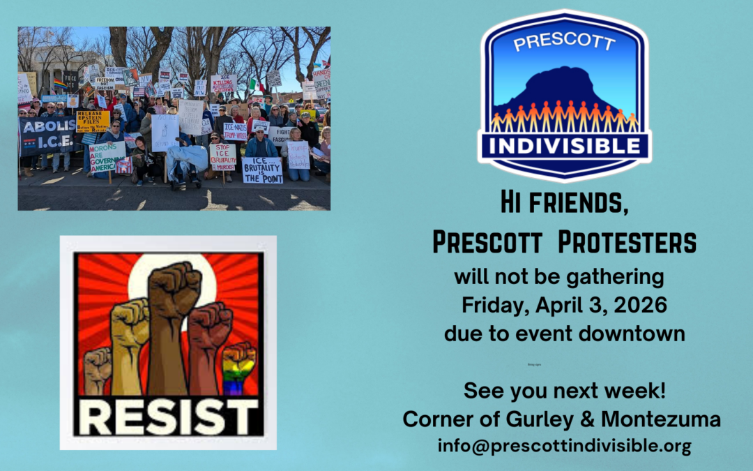 No Prescott Protesters on Friday April 3, 2026