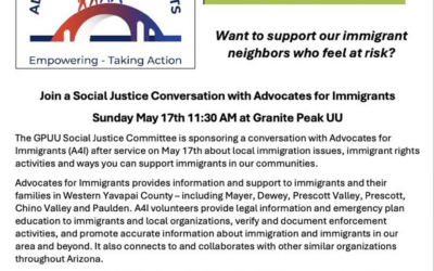 Local Immigration Issues Sunday May 17 @ 11:30am