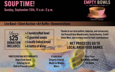 Empty Bowls September 13 11am-2pm